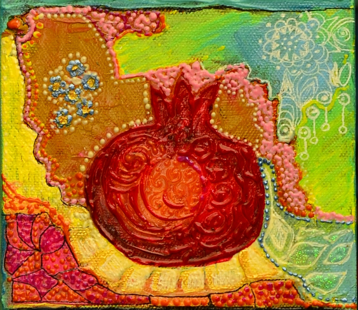 Pomegranates - Set of 3